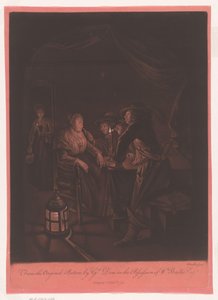 Company in a Tavern by Candlelight by William Baillie