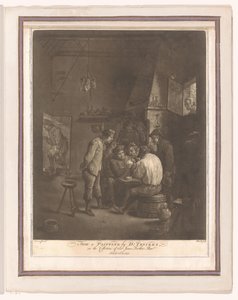Peasants Playing Cards in an Inn by William Baillie