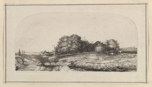 Landscape with a Haybarn and a Flock of Sheep (copy) by William Baillie