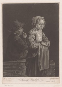 Two Orphans with a Piece of Bread by William Baillie