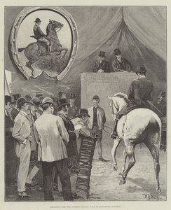 Preparing for the Hunting Season, Sale of Kingsbury Hunters by William Barnes Wollen