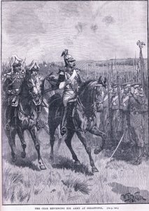 The Czar Reviewing His Army at Sebastopol 1856 AD by William Barnes Wollen