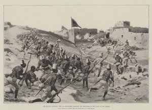 The Soudan Advance, the 11th Soudanese Charging the Dervishes in the Fight at Abu Hamed by William Barnes Wollen