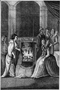 Grana Uile Introduced to Queen Elizabeth, illustration from 