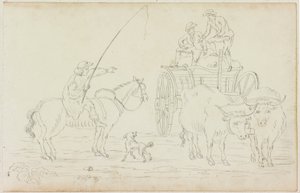 Oxcart Blocking the Way