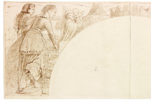 Sketch for Mural at Wallington Hall by William Bell Scott
