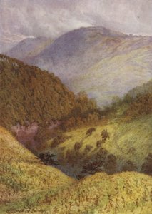 Looking down Chee Dale, High Tor in the Distance by William Biscombe Gardner