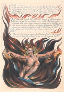 America. A Prophecy, Plate 12, Thus Wept the Angel Voice