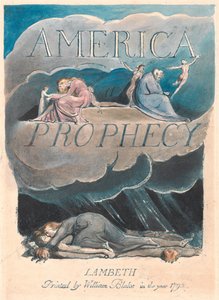 America. A Prophecy, Plate 2, Title Page by William Blake