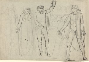 And Saul Said unto David, Go, and the Lord be with Thee by William Blake