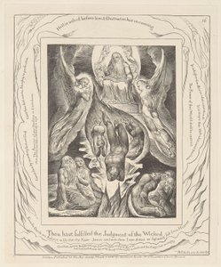 Book of Job, Plate 16, The Fall of Satan by William Blake