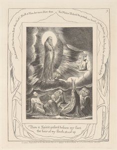 Book of Job, Plate 9, The Vision of Eliphaz by William Blake