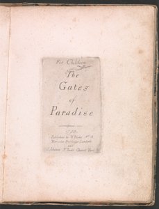 For Children. The Gates of Paradise, Plate 2, Title Page