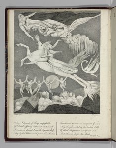Illustration for Leonora, A Tale by Gottfreid Augustus Bürger, Engraved by Perry by William Blake