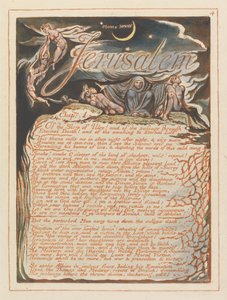 Jerusalem, Plate 4, Jerusalem, Chap. 1 by William Blake