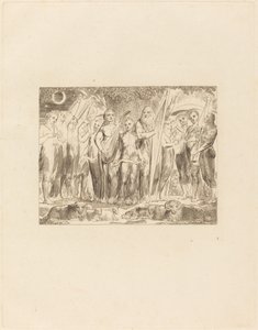 Job and His Family Restored to Prosperity by William Blake
