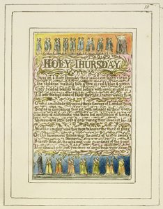 Holy Thursday: Plate 18 from Songs of Innocence and of Experience (Copy R)