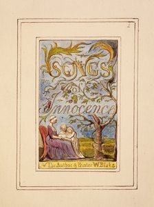 Title page to Songs of Innocence: plate 2 from Songs of Innocence and of Experience (copy R) c.1802-08