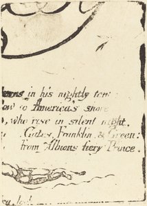 Restrike from Fragment of Cancelled Plate for 
