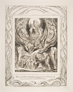 Satan Going Forth from the Presence of the Lord, from Illustrations of the Book of Job by William Blake