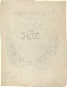 Sketch for the Title-Page of the Engraved Illustrations to the Book of Job by William Blake