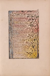 Songs of Innocence and of Experience, Plate 28, On Anothers Sorrow (Bentley 27)