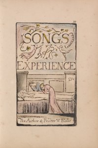 Songs of Innocence and of Experience, Plate 30, Experience Title Page (Bentley 29) by William Blake