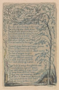 Songs of Innocence and of Experience, Plate 30, Night (Bentley 20)