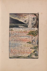 Songs of Innocence and of Experience, Plate 38, Holy Thursday (Bentley 33) by William Blake