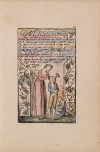 Songs of Innocence and of Experience, Plate 49, Nurses Song (Bentley 38) by William Blake