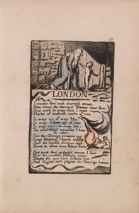 Songs of Innocence and of Experience, Plate 51, London (Bentley 46)