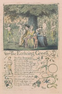 Songs of Innocence and of Experience, Plate 8, "The Ecchoing Green" (Bentley 6) by William Blake