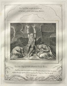 The Book of Job: No. 8, Let the Day Perish Wherein I Was Born by William Blake