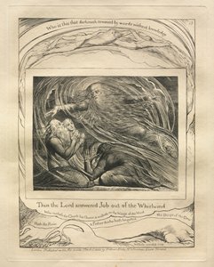The Book of Job: Pl. 13, Then the Lord answered Job out of the Whirlwind by William Blake