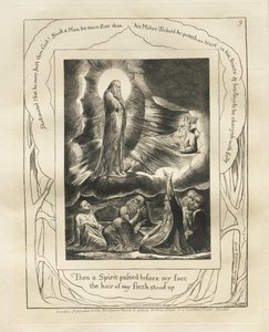 The Book of Job: Pl. 9, Then a Spirit passed before my face, the hair of my flesh stood up