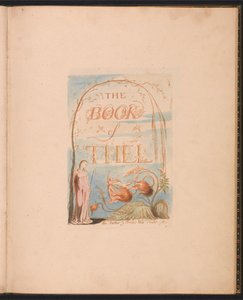The Book of Thel, Plate 2, Title Page by William Blake