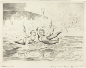 The Circle of the Corrupt Officials; the Devils Mauling Each Other by William Blake