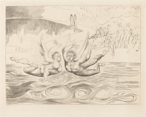 The Circle of the Corrupt Officials; the Devils Mauling Each Other by William Blake