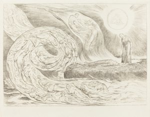 The Circle of the Lustful; Paolo and Francesca by William Blake
