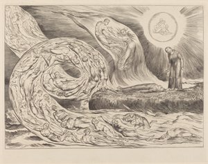 The Circle of the Lustful: Paolo and Francesca by William Blake
