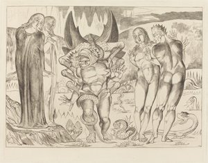 The Circle of the Thieves; Agnolo Brunelleschi Attacked by a Six-Footed Serpent