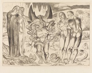 The Circle of the Thieves; Agnolo Brunelleschi Attacked by a Six-Footed Serpent