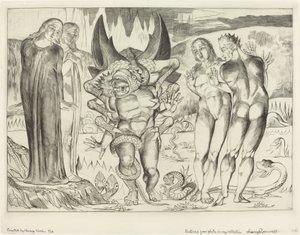 The Circle of the Thieves; Agnolo Brunelleschi Attacked by a Six-Footed Serpent