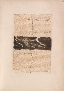 The First Book of Urizen, Plate 16, Two Nostrils Bent Down to the Deep (Bentley 13)