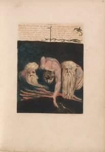 The First Book of Urizen, Plate 20, Thus the Eternal Prophet Was Divided.... (Bentley 15) by William Blake