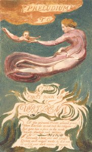 The First Book of Urizen, Plate 2, Preludium to the Book of Urizen (Bentley 2a) by William Blake