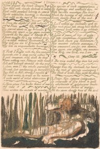 The First Book of Urizen, Plate 4, "Muster around the bleak desarts . . . ." (Bentley 4)