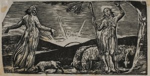 Thenot Remonstrates with Colinet, from The Pastorals of Virgil by William Blake