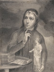 Thomas Alphonso Hayley, Half-Length Drawing by William Blake