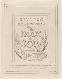 Title-Page of the Engraved Illustrations to the Book of Job by William Blake